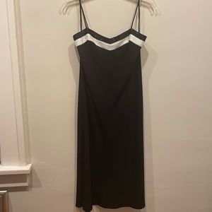 Lauren by Ralph Lauren cocktail dress with beaded neckline.
